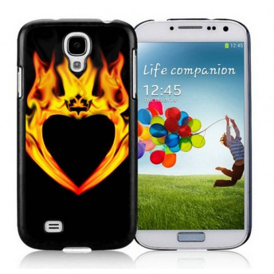 Valentine Fire Heart Samsung Galaxy S4 9500 Cases DDA